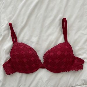Victoria’s Secret red lace bra